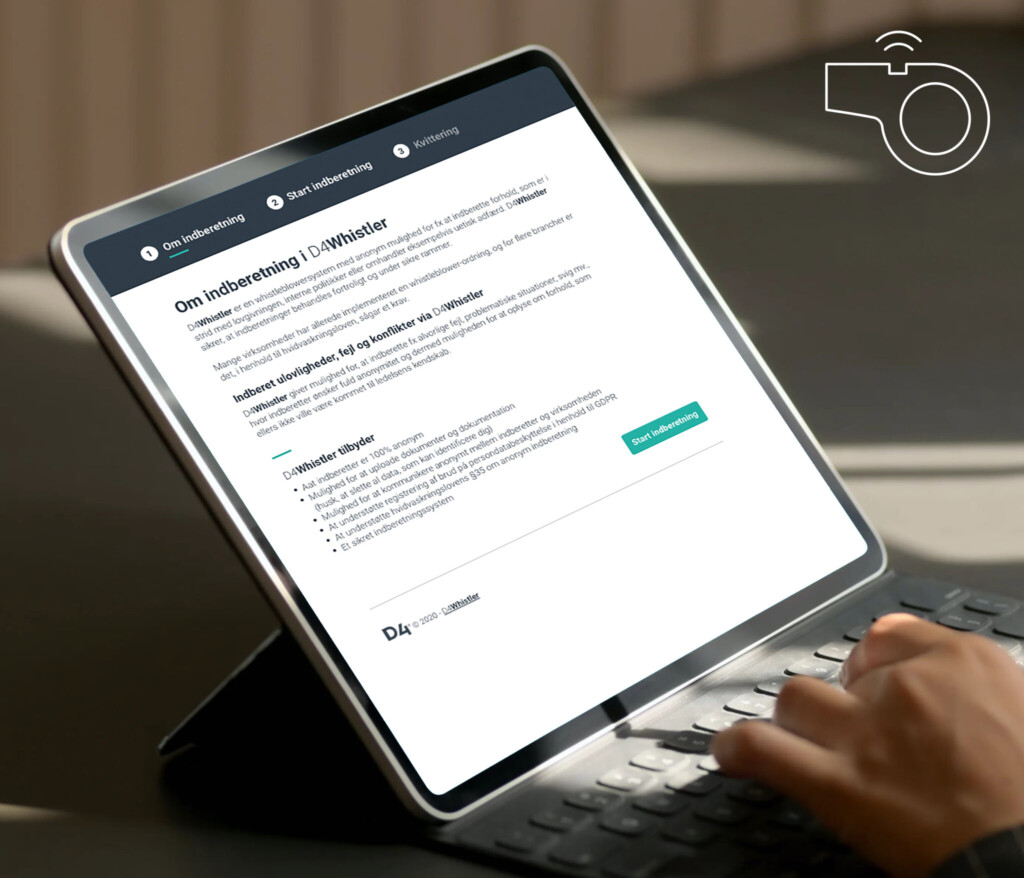 D4Whister Whistleblowing Hinweisgeber Software